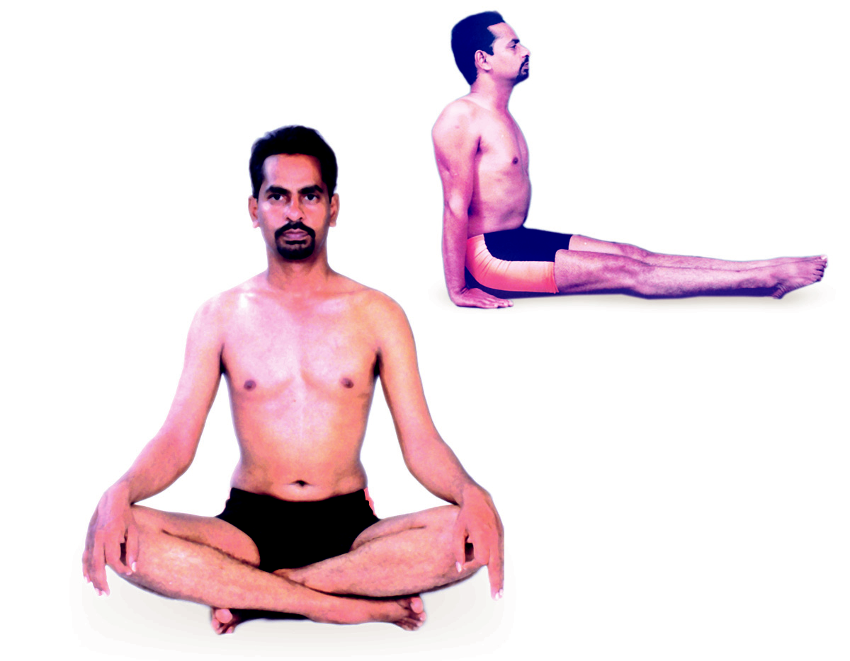 Sukhasana (easy pose)