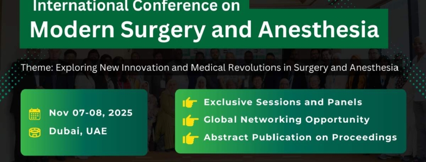 International Conference on Modern Surgery and Anesthesia